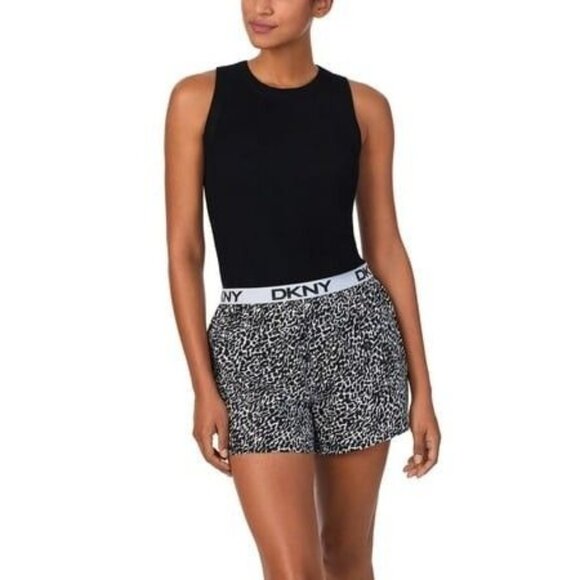 DKNY Women Set 2 Piece Outfit Clothing Set - Tank Top & Short Black Size: Medium - Picture 3 of 8